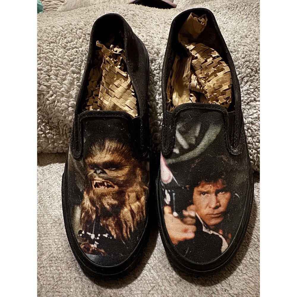 Sperry Women Sz 8.5 Slip On Star Wars Collectible Shoes Han Solo Chewbacca